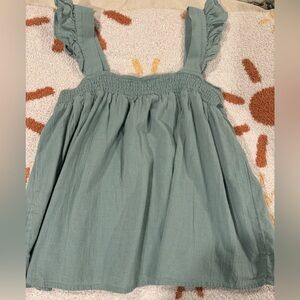 Stylish Green Ruffle Strap Top